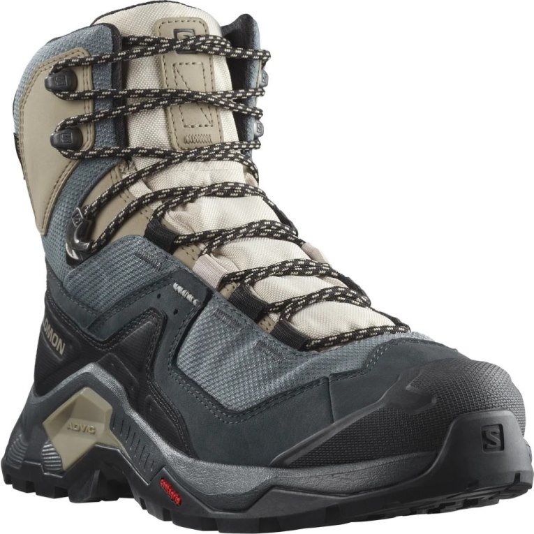 Grey / Black / Khaki Salomon Quest Element GTX Women's Hiking Boots | IE SU8641